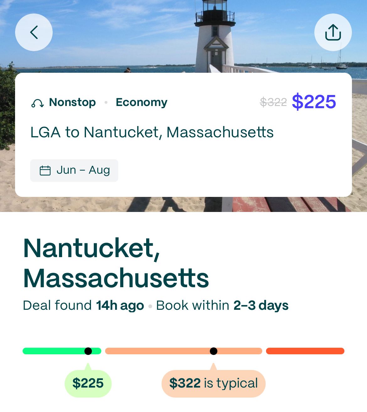 Going app deal to Nantucket in summer 2026