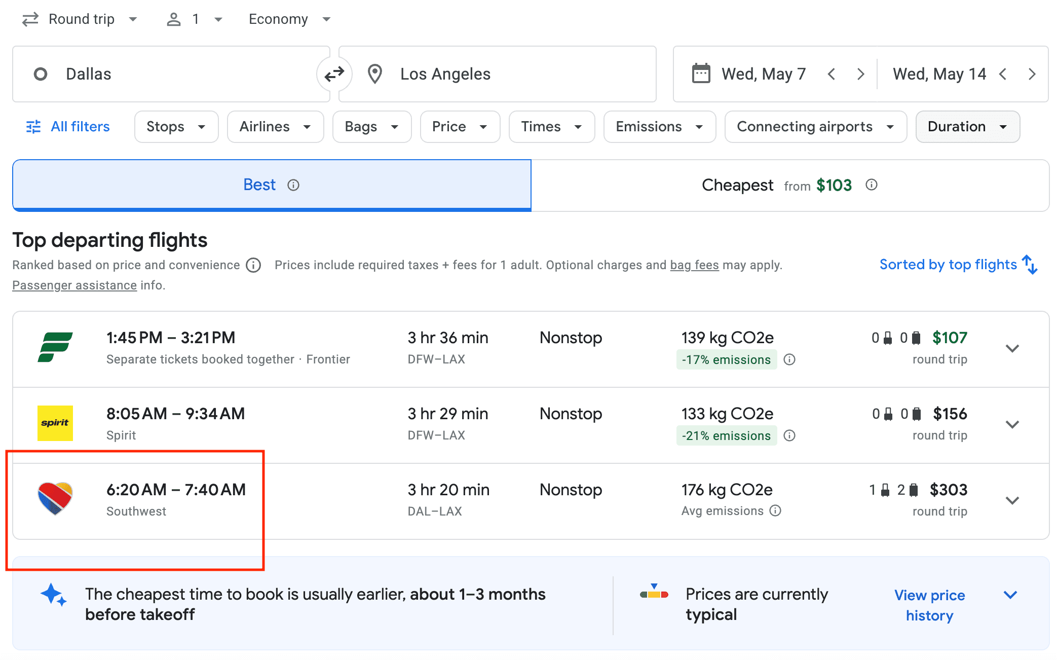 Google-Flights-Southwest-Airlines-Results.png