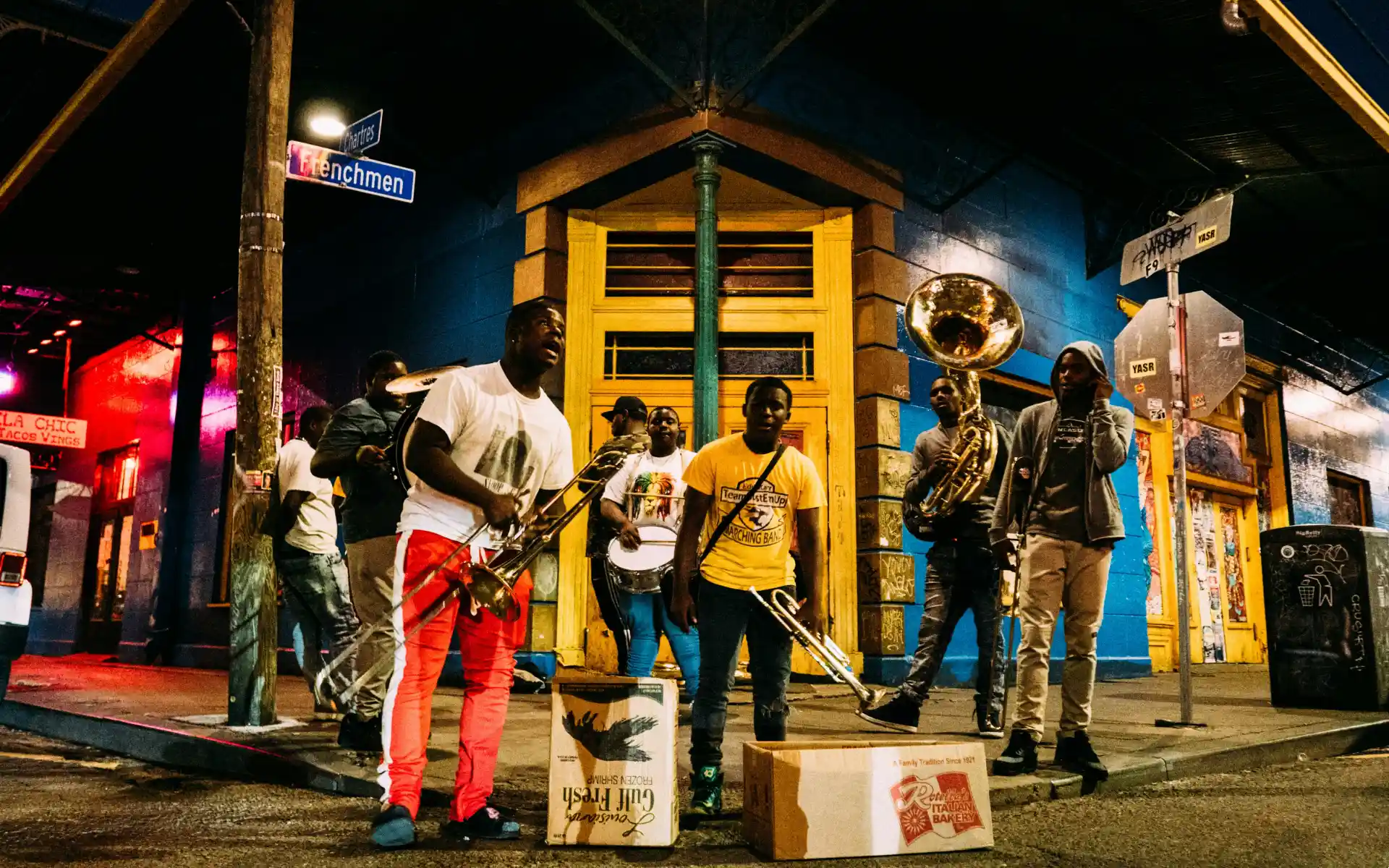 Live street jazz in New Orleans, Louisiana