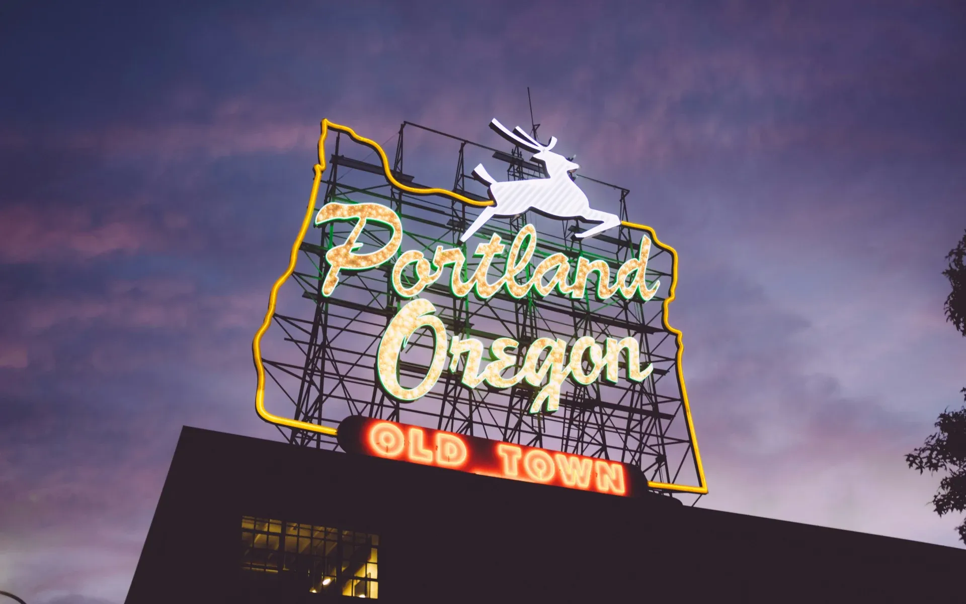 Portland, Oregon, neon sign