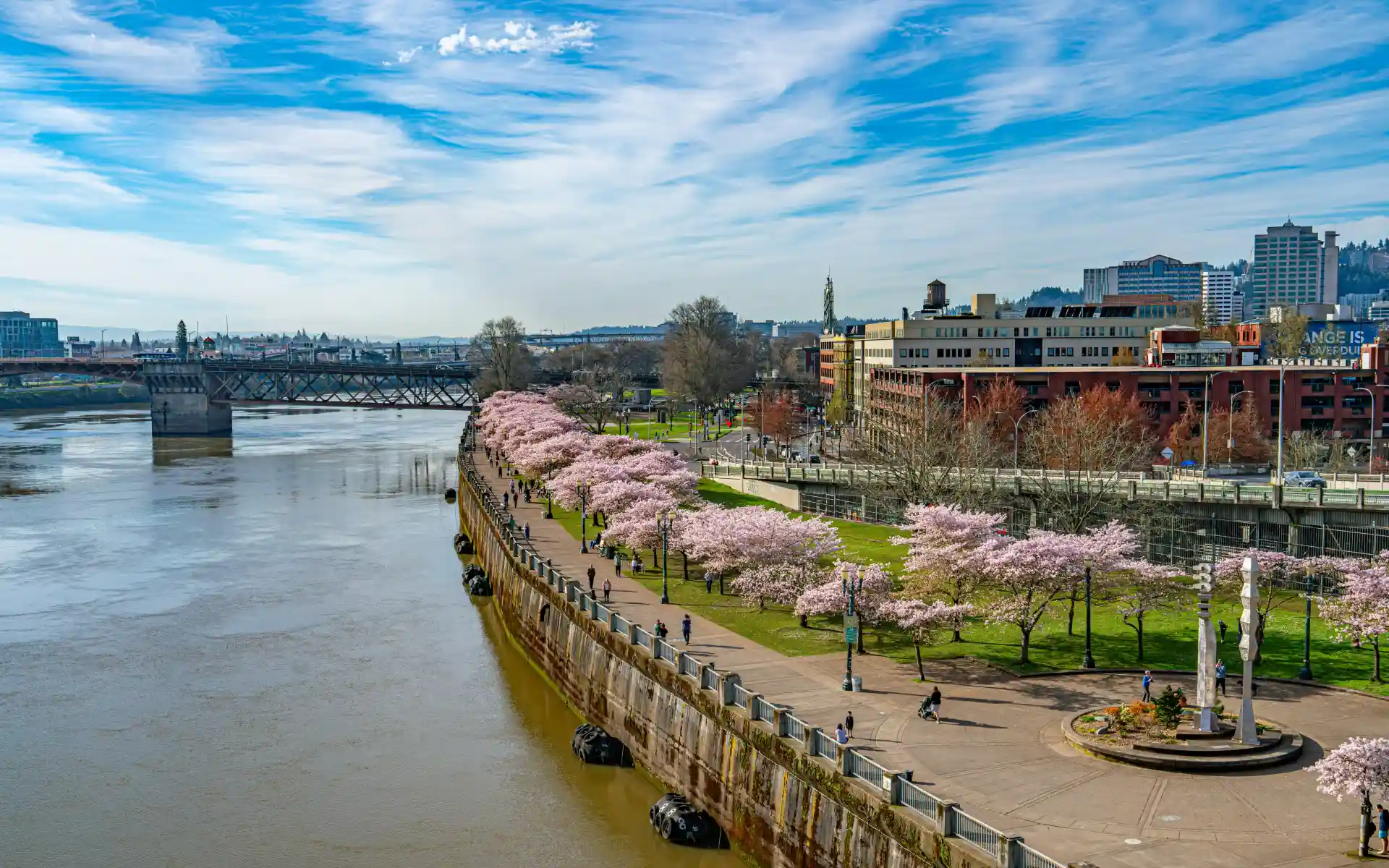 Waterfront park in Portland