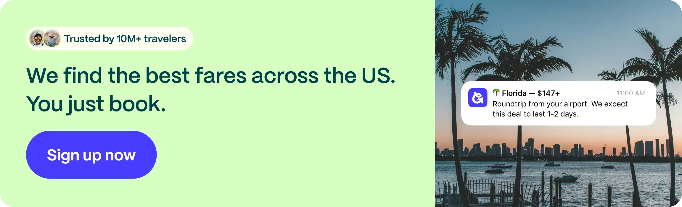 Going alerts you to the cheapest cities in the US to fly to