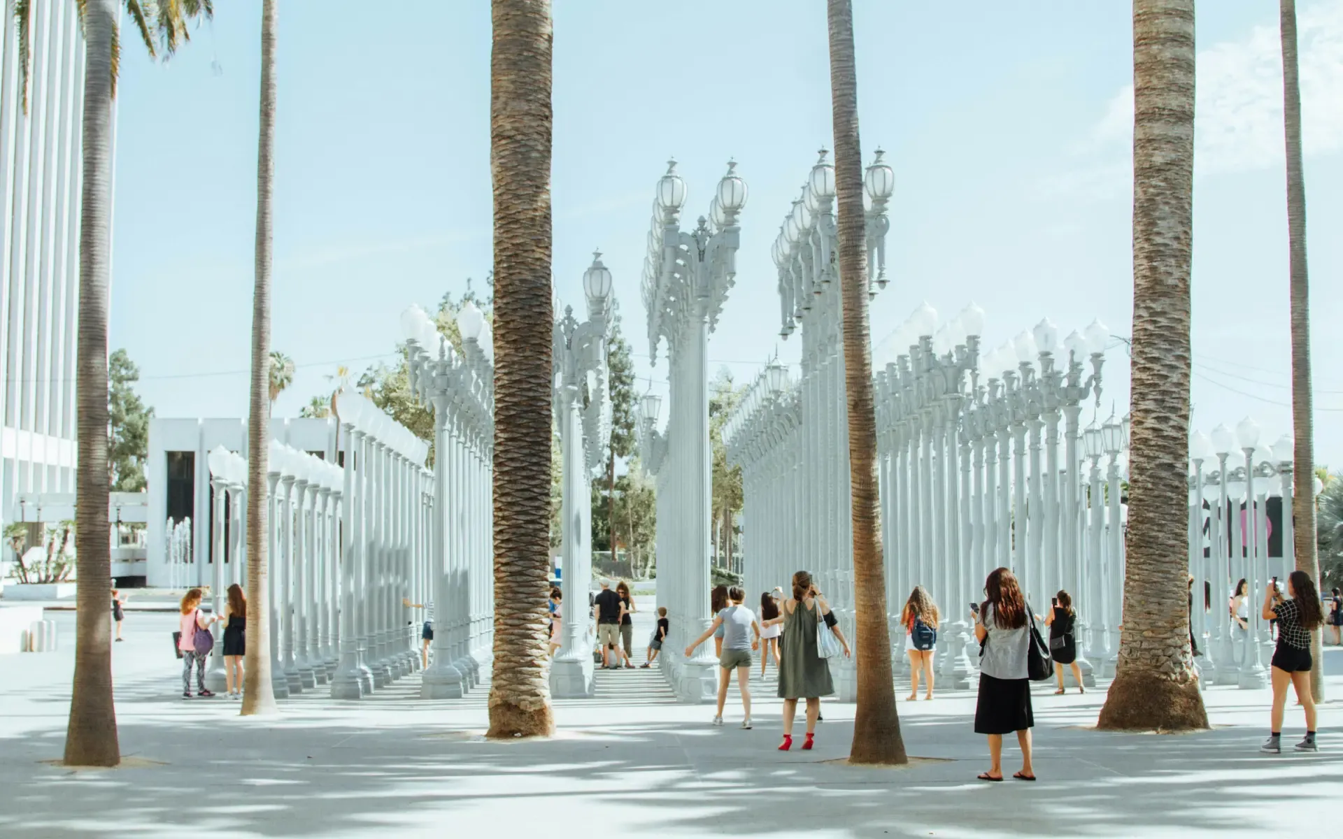 LACMA Urban Lights installation, Los Angeles, California