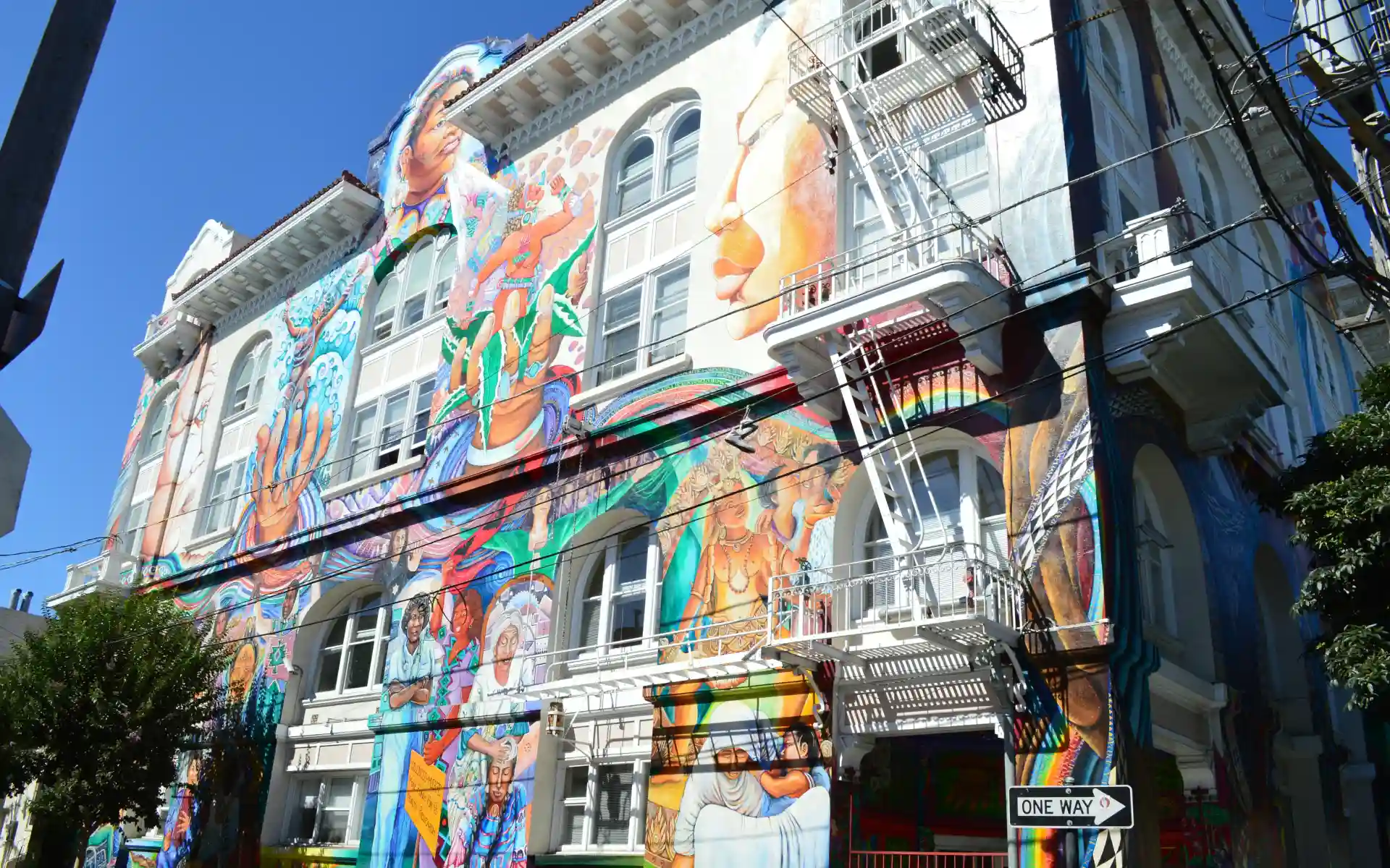 Murals in the Mission district of San Francisco