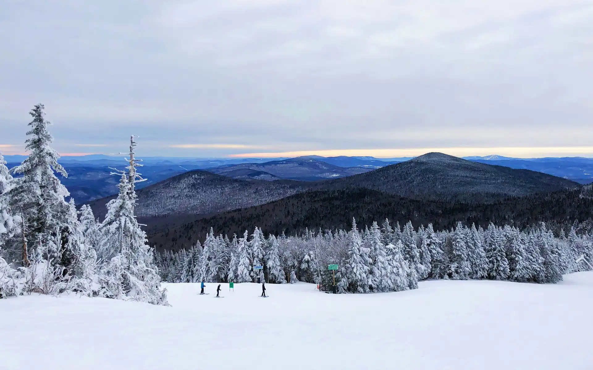 Skiing in Vermont 